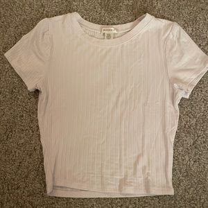 White Cropped Tee Size S